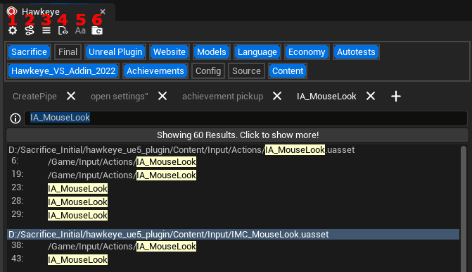 Screenshot of focused replace functionality